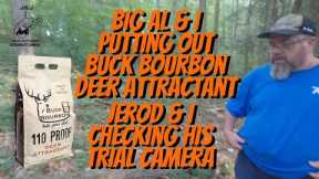 Buck Bourbon and Trail Camera Checking