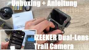 iZEEKER Dual-Lens Trail Camera 4K, 48MP WiFi BT Trail Cam with Nightvision unboxing & instructions