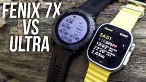 Apple Watch Ultra vs Garmin Fenix 7X - Real Life Trail Run / Hike Comparison!