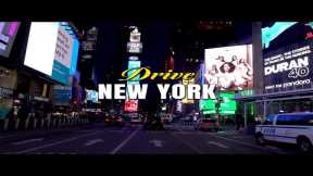 New York Live - Night Driving Downtown - USA