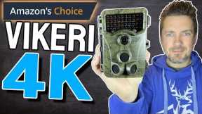 Vikeri 4K Trail Camera: Unbox, Demo & Review. 32MP 0.1s Trigger Time Motion Activated 120° Wide Lens