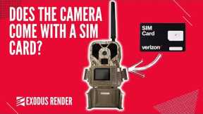 Trail Cam FAQ's: Is A SIM Card Provided With This Cell Camera?