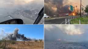 Videos show damage, destruction left behind by Maui wildfires