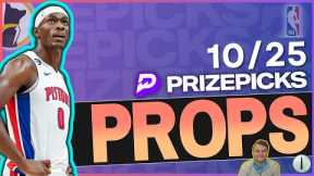 NBA Player Props - Top Prop Bets on PRIZEPICKS + UNDERDOG for October 25th