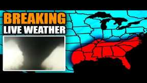 🔴LIVE - Tornado And Blizzard Coverage With Storm Chasers On The Ground - Live Weather Channel...