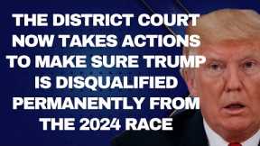 TRUMP IN SERIOUS TEARS😭 AS THE DISTRICT COURT PERMANENTLY DISQUALIFIES HIM FROM THE 2024 RACE😱😱