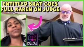 Entitled Brat Goes Full Karen on Judge, Staff. Court Probation Violation Hearing. Contempt of Court?