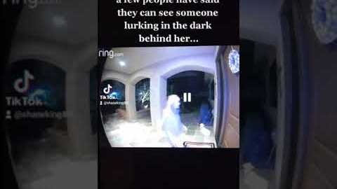 video taken from my neighbor's ring camera #creepy #weird #scary #ringcamera