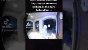 video taken from my neighbor's ring camera #creepy #weird #scary #ringcamera